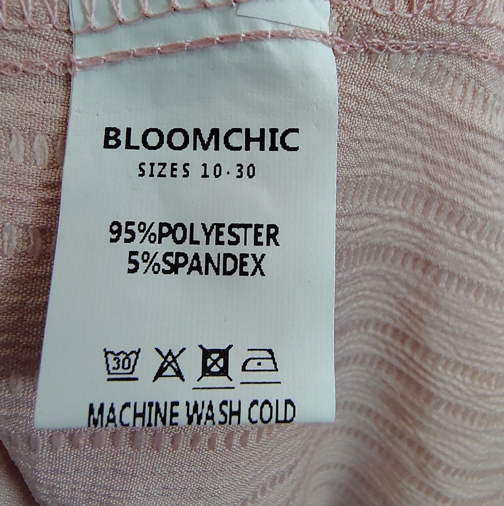 BloomChic Pale Pink High Low Midi Dress 18-20 NWT Sleeveless Button Front - Picture 11 of 12